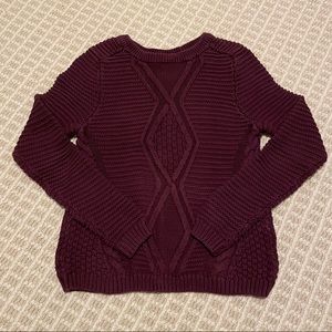 Burgundy sweater